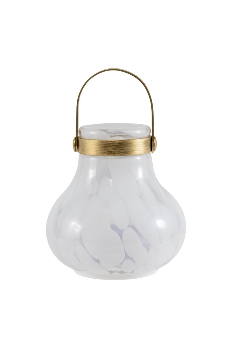 Moondrop Lantern - Rechargeable Glass LED Lantern, Main, color, White