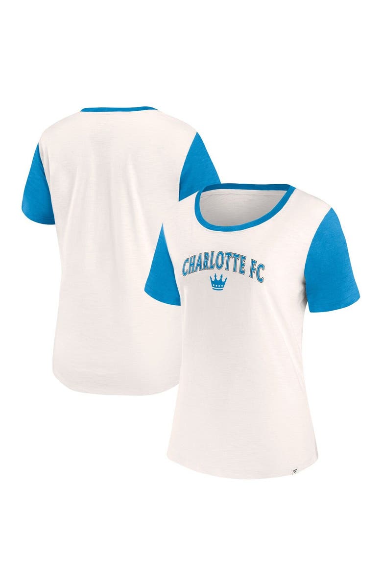 FANATICS Women's Fanatics Branded Cream Charlotte FC Volley T-Shirt, Main, color, 
