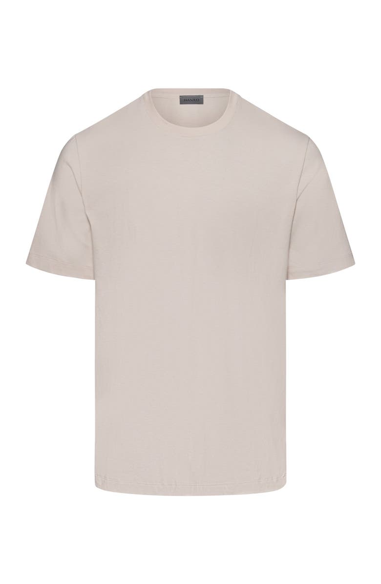 Hanro Living Shirts Cotton Crew Neck T-Shirt, Main, color, Silver Grey