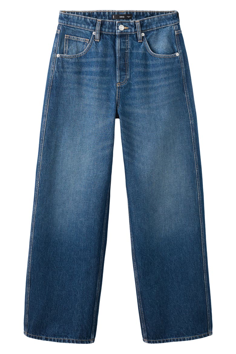 Mid Rise Balloon Jeans, Alternate, color, DARK BLUE