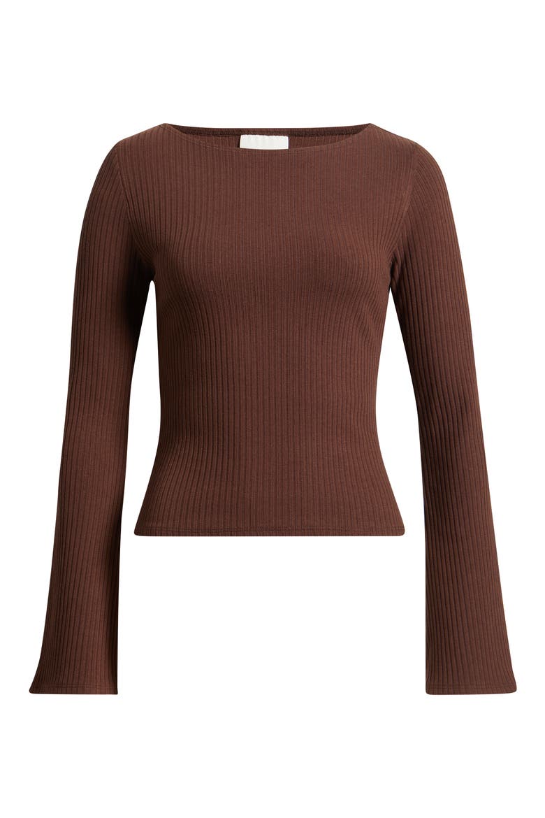 Miller Bell Sleeve Knit Top, Alternate, color, CAFE
