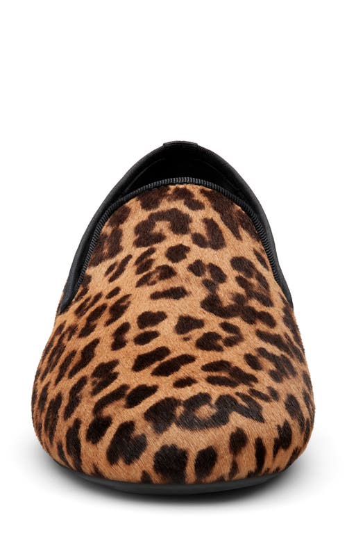 Birdies Starling Flat In Leopard Print Calf Hair