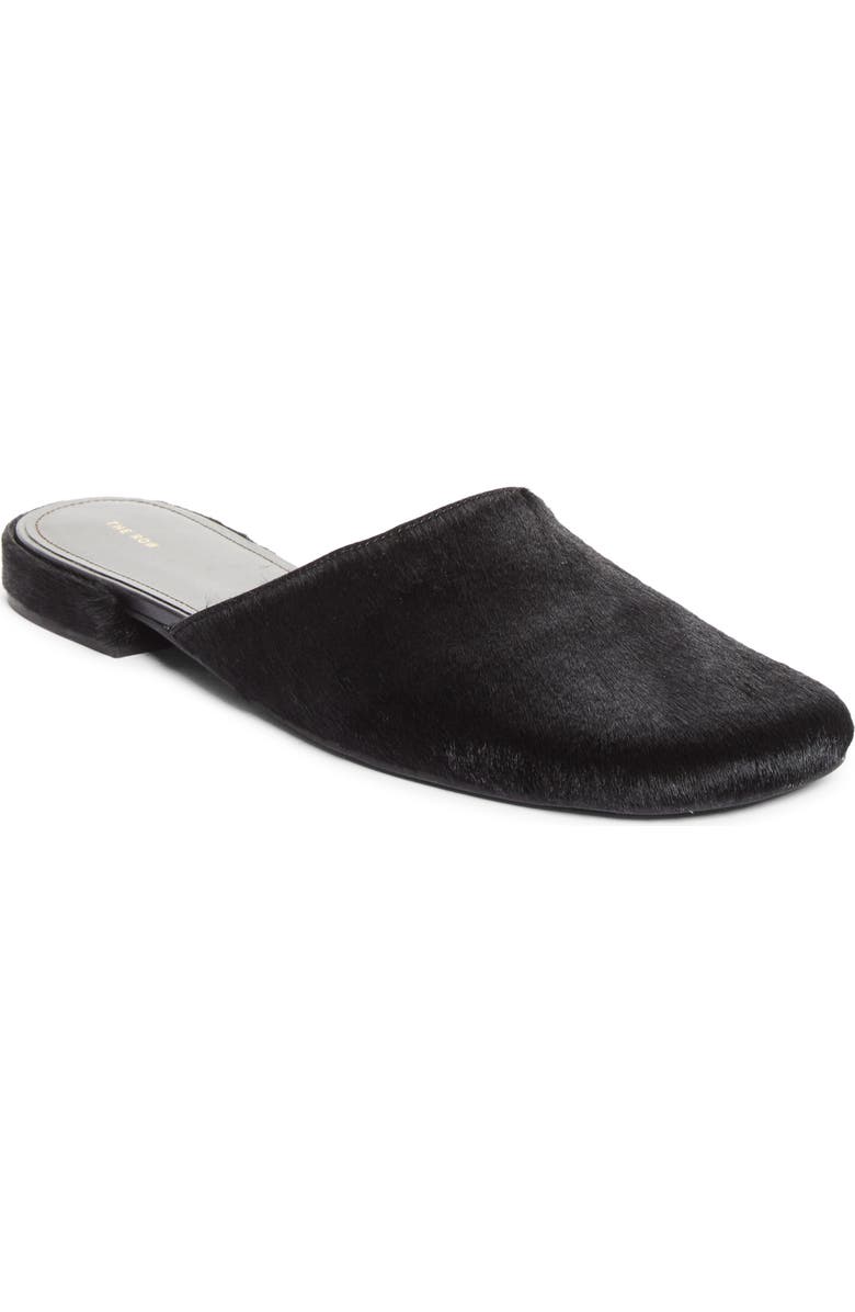 The Row Penelope Genuine Calf Hair Mule, Main, color, Black