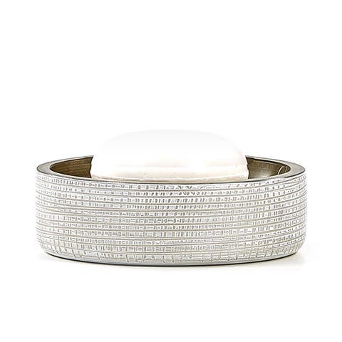 Woven Platinum Soap Dish