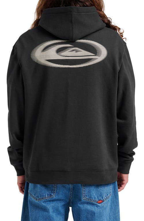 Quiksilver Logo Graphic Hoodie In Black