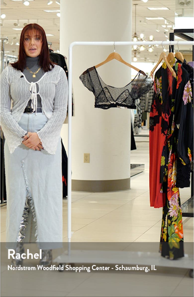 Nichole Cap Sleeve Point d'Esprit Bralette, sales video thumbnail