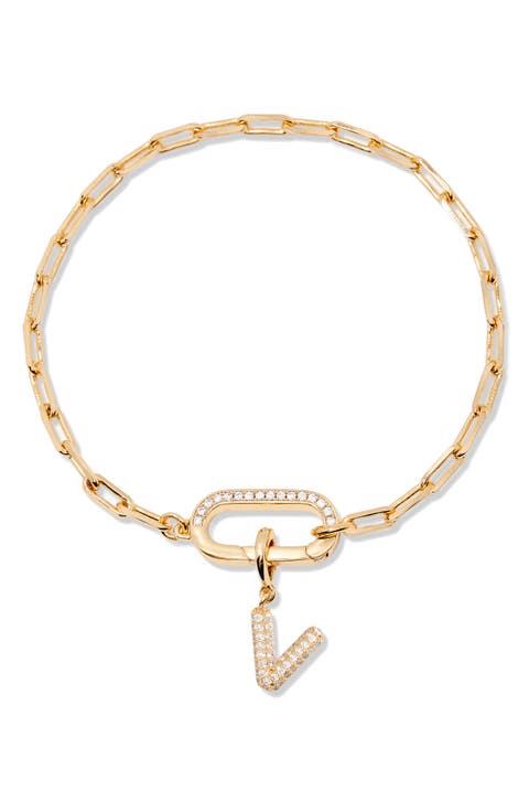 Petra Initial Charm Bracelet
