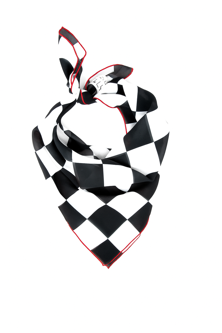 Chiffon Scarf, Main, color, Checkered Flag Racing
