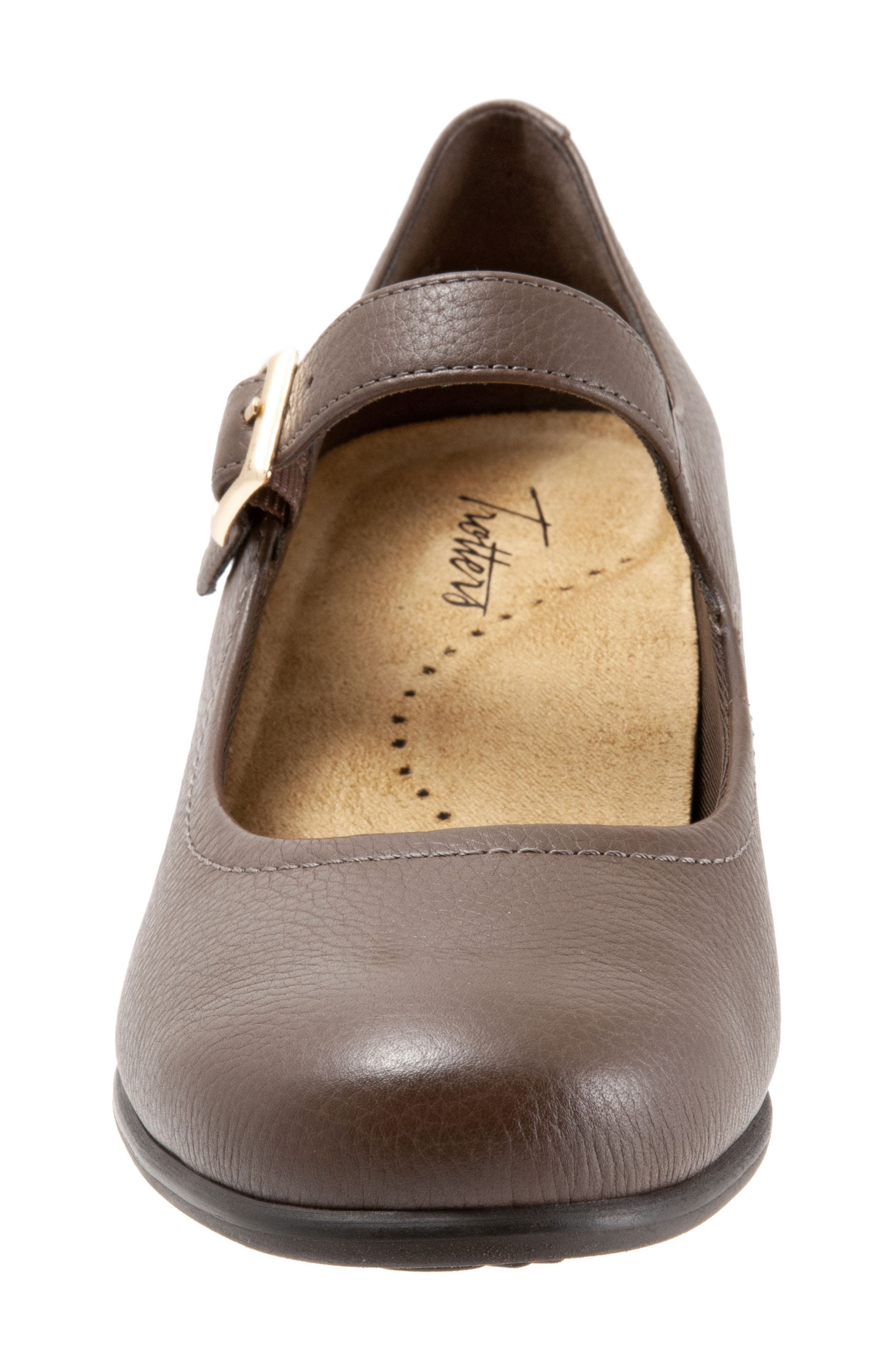 Willow Mary Jane Wedge Pump, Alternate, color, DARK TAUPE LEATHER