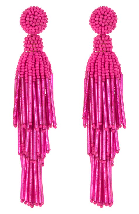 Beaded Tassel Earrings