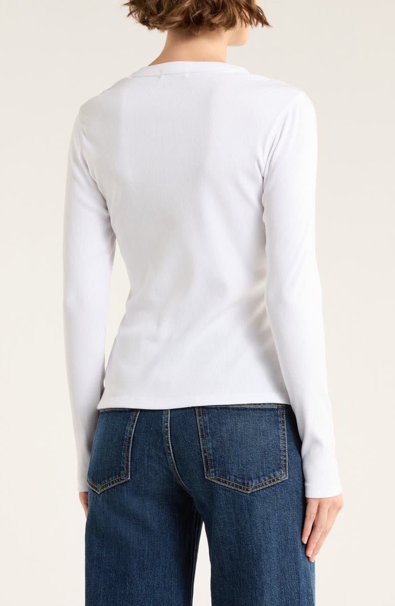 BUCK MASON Surplus Long Sleeve Ribbed T-Shirt, Alternate, color, White