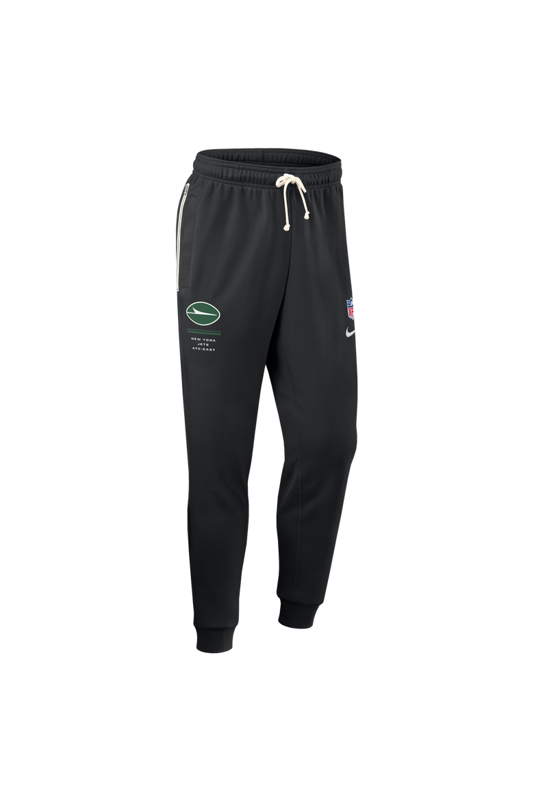 Men's Nike Black New York Jets Sideline Standard Issue Touchback Kick Dri-FIT Taper Pants, Alternate, color, Black