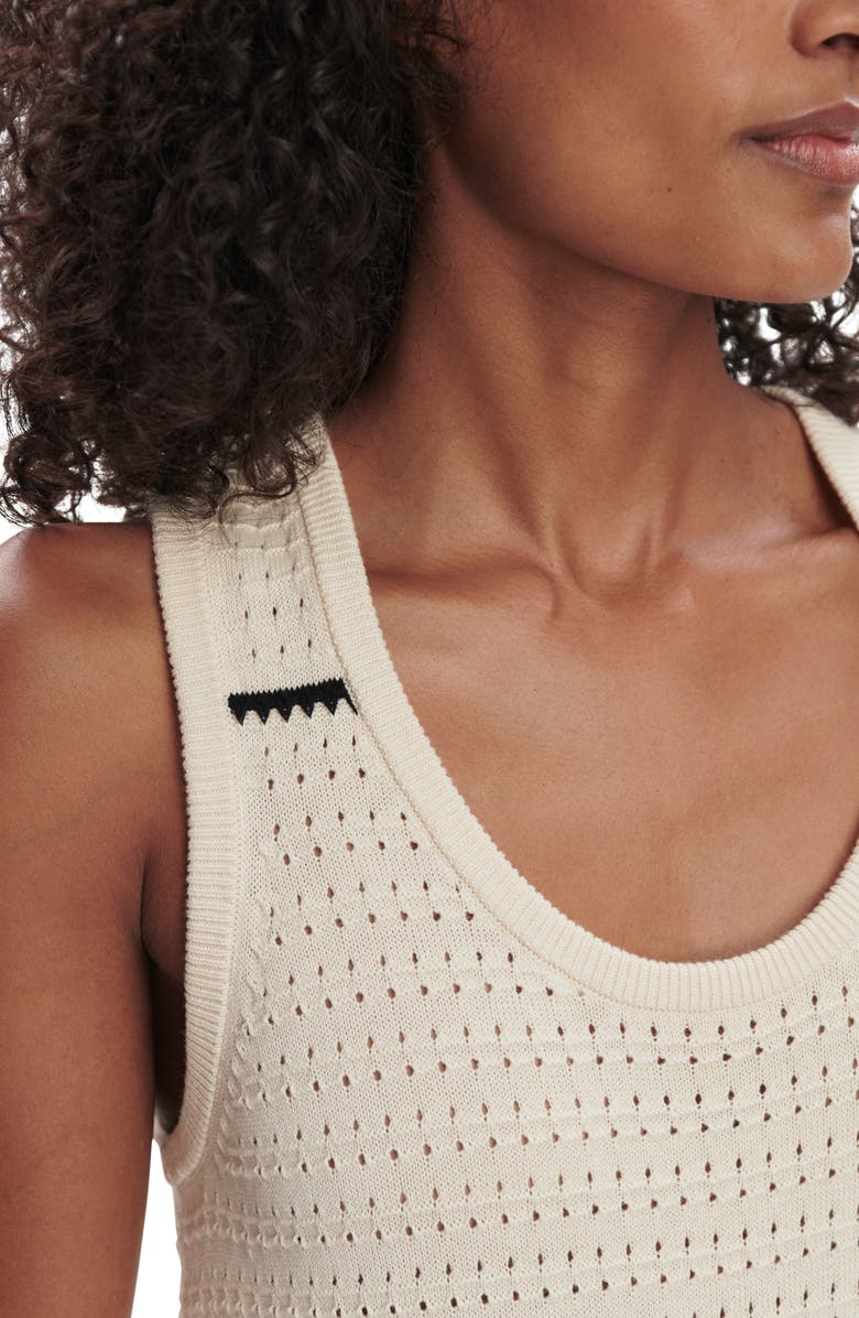 Varley Scott Stripe Sleeveless Sweater Dress, Alternate, color,