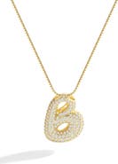 Mint & Lily Pave Bubble Initial Necklace
