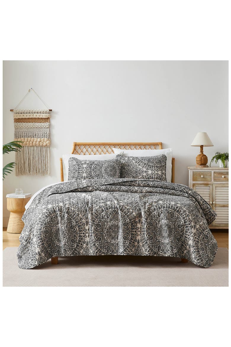 Ashanti Quilt & Sham Set, Alternate, color, GREY