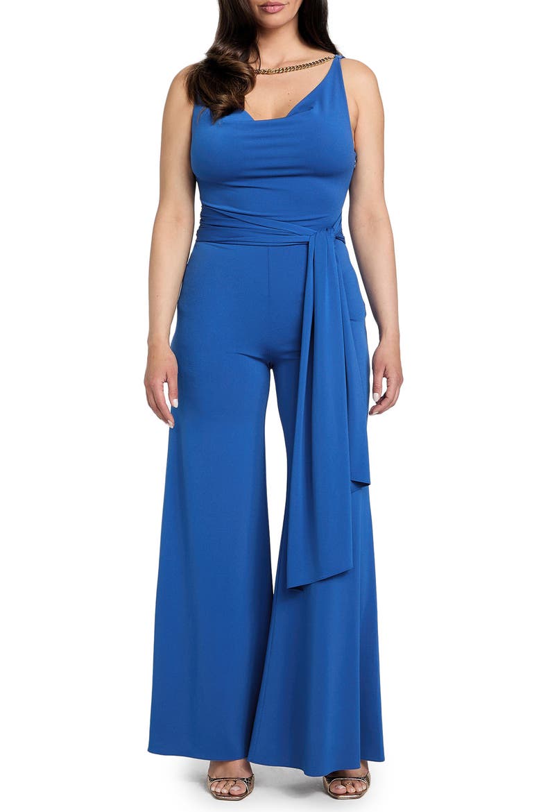 Kiki Tie Waist Jumpsuit, Main, color, INFINITY GALAXY