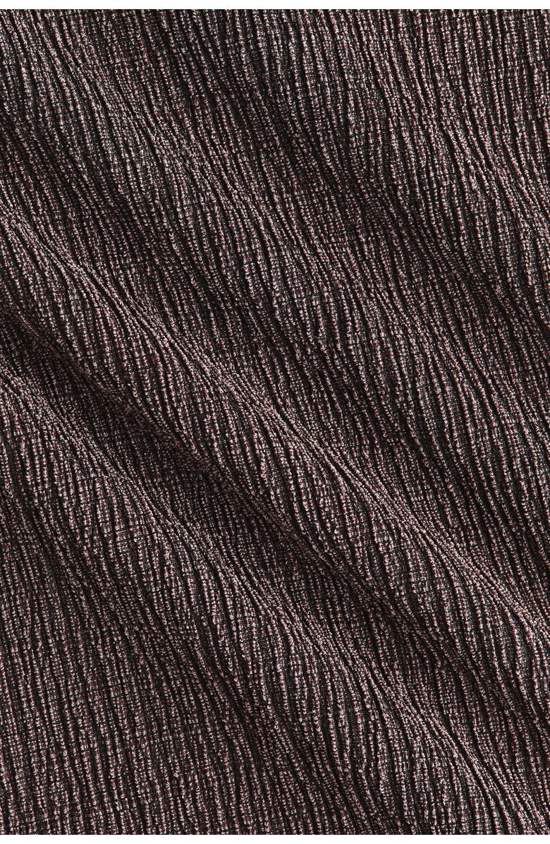 H&M Straight crinkled pants, Alternate, color, Dark Brown