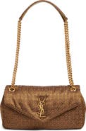 Saint Laurent Small Calypso Jacquard Shoulder Bag