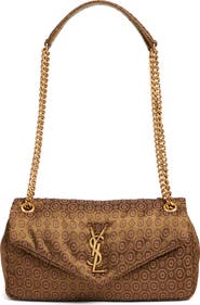 Saint Laurent Small Calypso Jacquard Shoulder Bag
