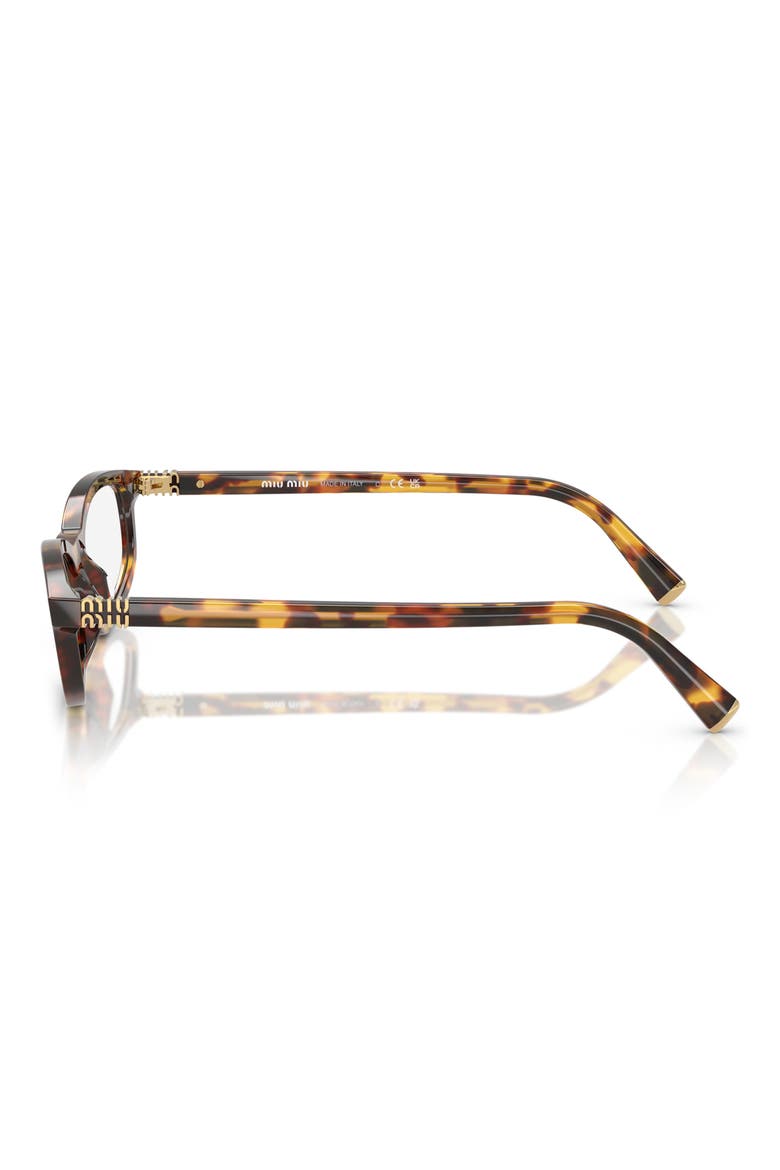 54mm Irregular Sunglasses, Alternate, color, HONEY HAVANA / CLEAR