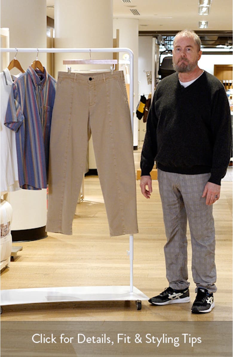 Tailored Cotton Stretch Twill Pants, sales video thumbnail