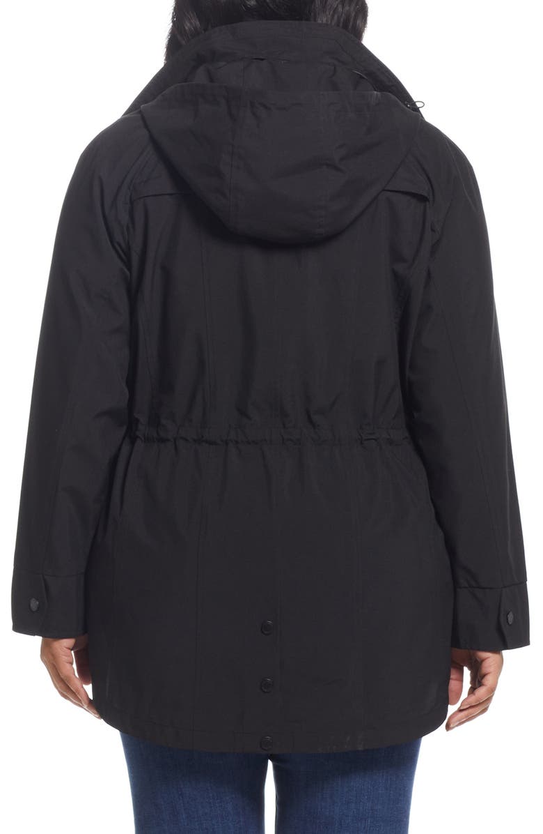 Gallery Packable Water Resistant Jacket, Alternate, color, Black