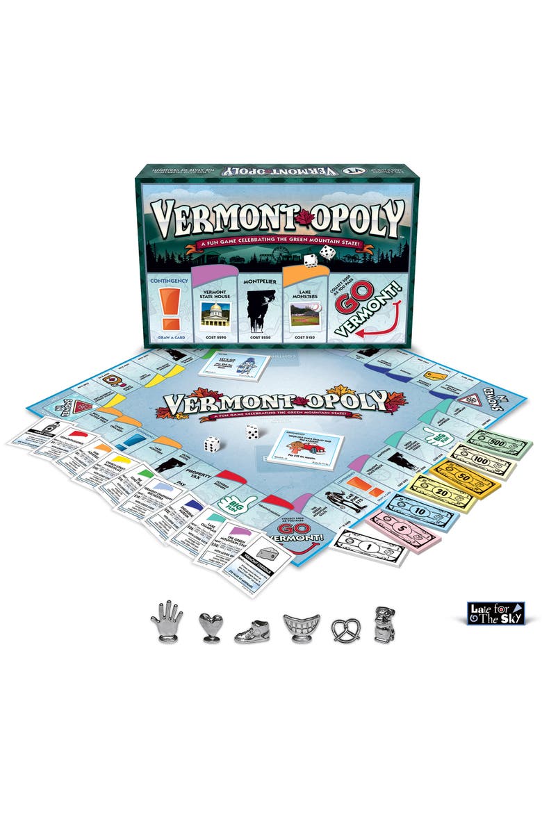 Vermontopoly Monopoly Board Game, Alternate, color, Multicolored