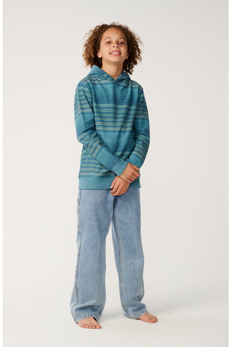 Kids' Classic Surf Baja Hoodie, Alternate, color, DUSTY JADE