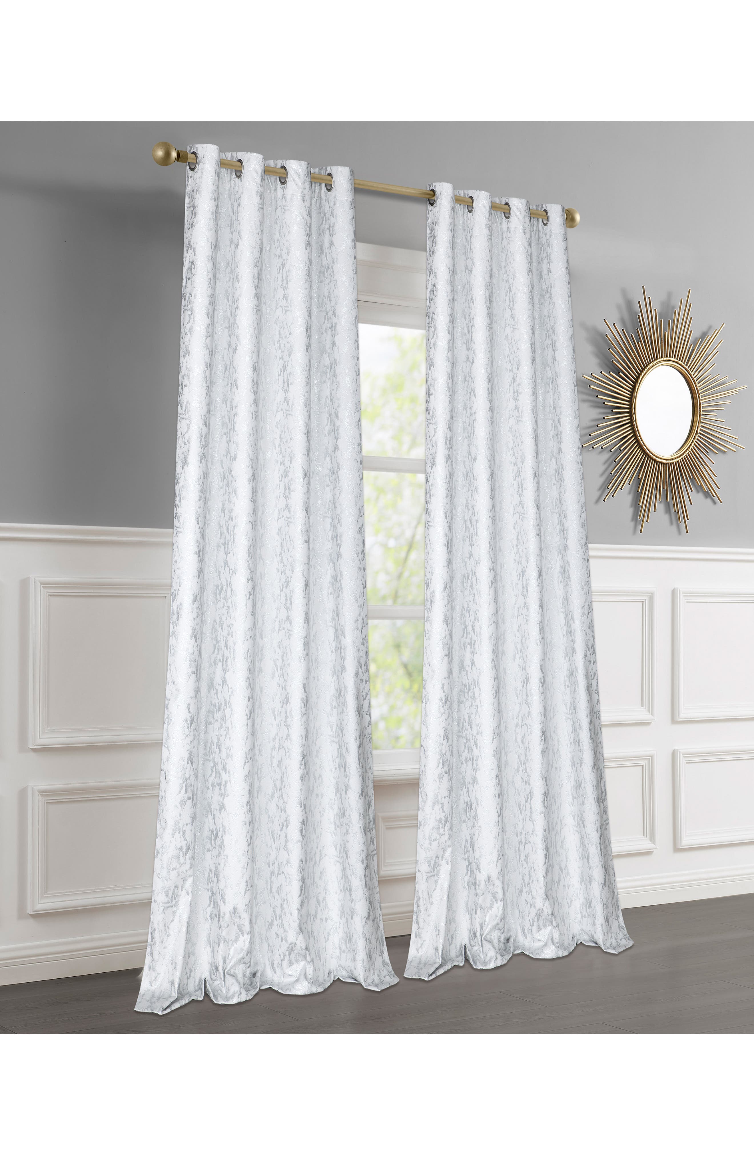 DAINTY HOME Set of 2 Jacquard Room Darkening Curtains