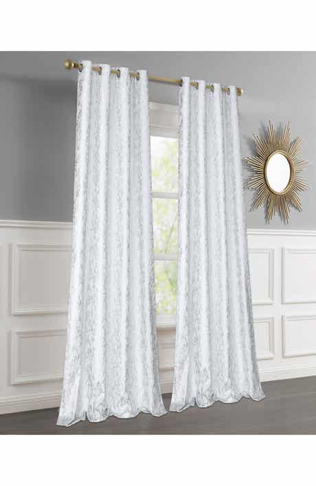 DAINTY HOME Set of 2 Jacquard Room Darkening Curtains