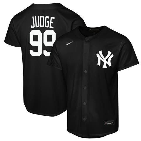 Youth Nike Aaron Judge Black New York Yankees Lights Out Replica Player Jersey