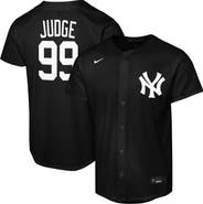 Nike Youth Nike Aaron Judge Black New York Yankees Lights Out Replica Player Jersey