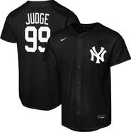 Nike Youth Nike Aaron Judge Black New York Yankees Lights Out Replica Player Jersey
