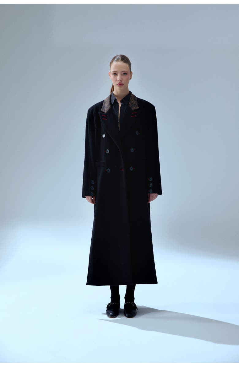 PCFG Wool & Cashmere Blend Your *Itch Oversized Long Overcoat, Alternate, color, Black