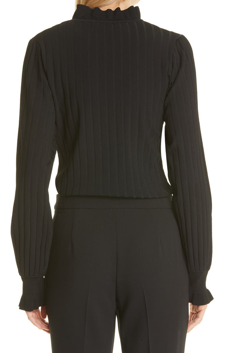 Max Mara Zoraide Ruffle Rib Sweater, Alternate, color, 