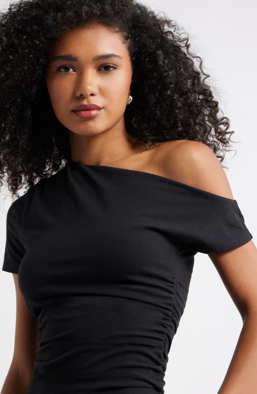 Open Edit Ruched Off The Shoulder T-shirt