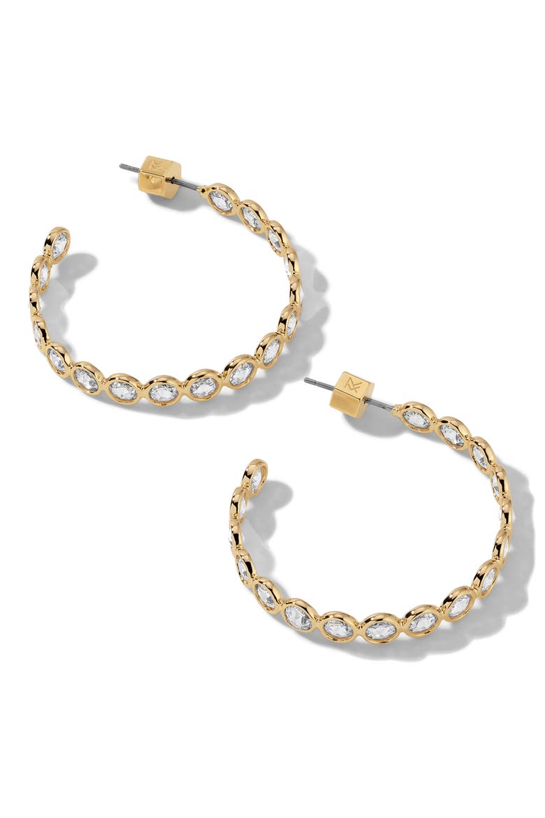 Lynda Hoop Earrings, Main, color, GOLD