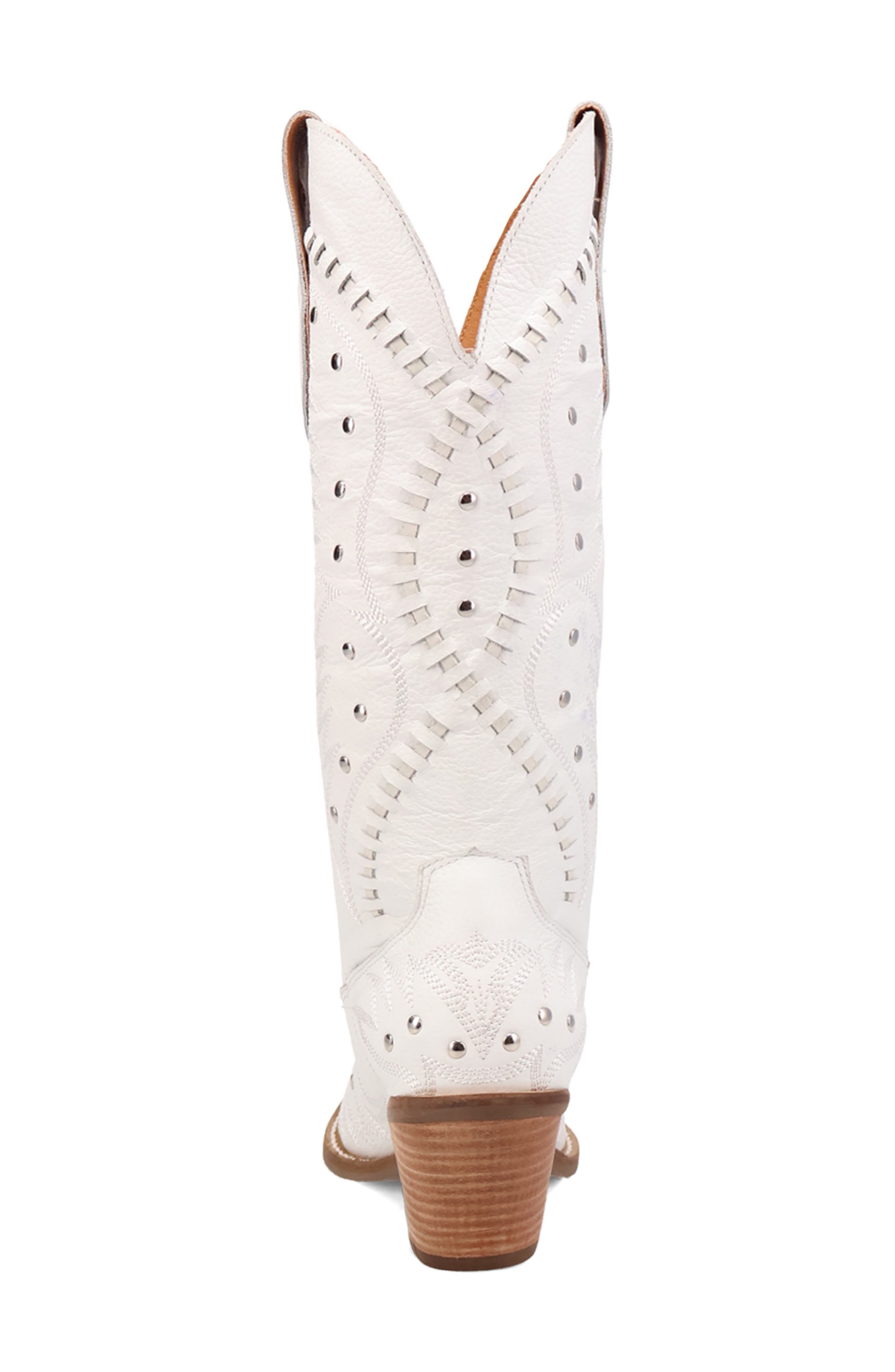 Pretty 'N Pink Western Boot, Alternate, color, WHITE