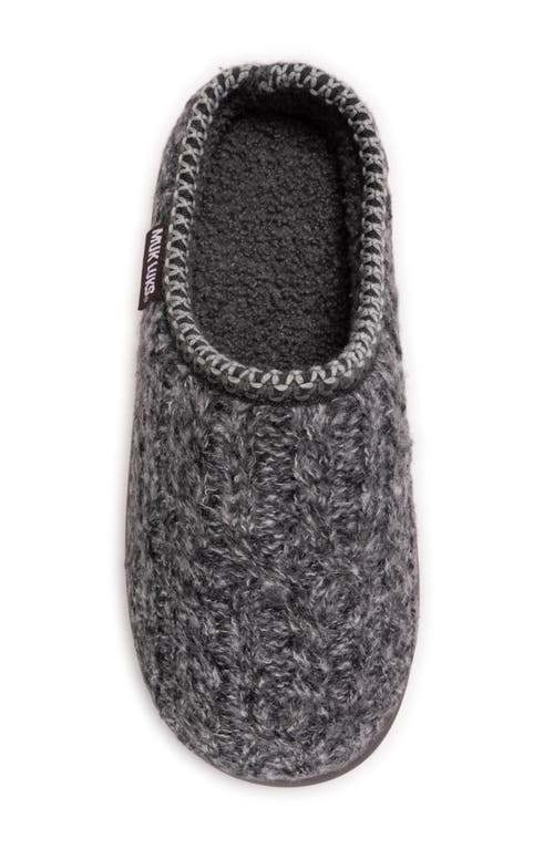 Muk Luks Bindi Faux Shearling Lined Clog In Gray