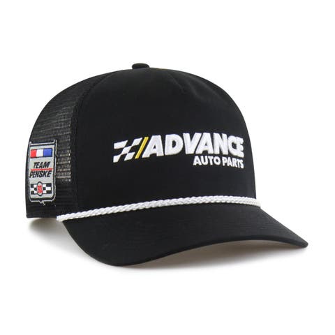 Men's '47  Black Ryan Blaney Side Patch Hitch Trucker Rope Adjustable Hat