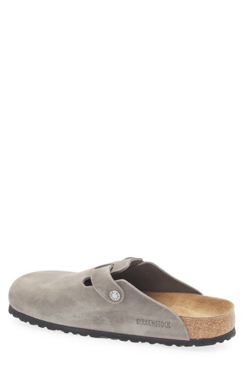 Birkenstock Closed-toe Dove Grey Sandals With Adjustable Strap In Gray