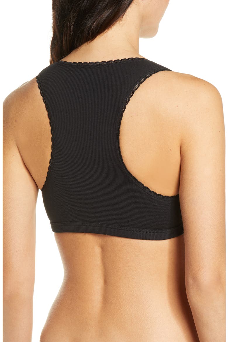 Luxe Maternity/Nursing Sleep Bra, Alternate, color, BLACK
