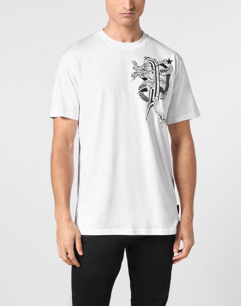 T-Shirt Round Neck Dragon Men