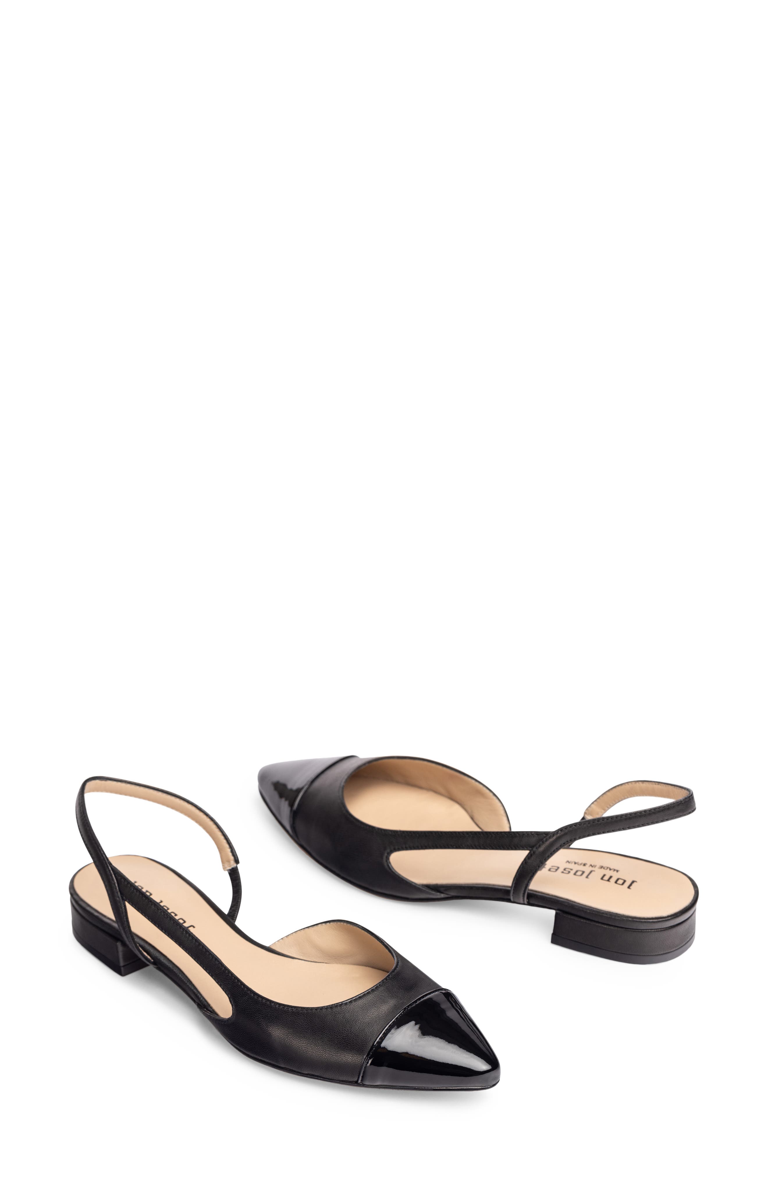 Jon Josef Rio Slingback Pointy Cap Toe Flat, Alternate, color, 