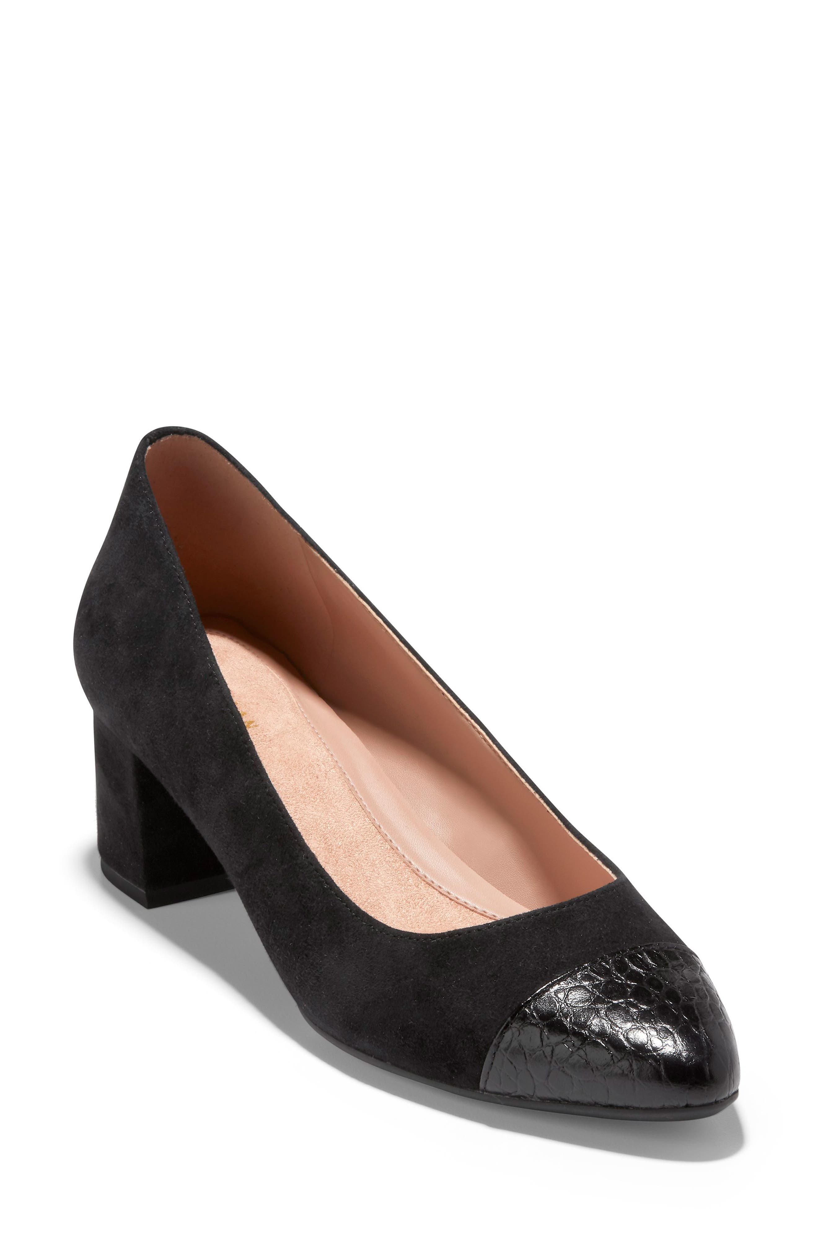 Cole Haan The Go-To Waterproof Block Heel Pump - Wide Width Available, Main, color, 