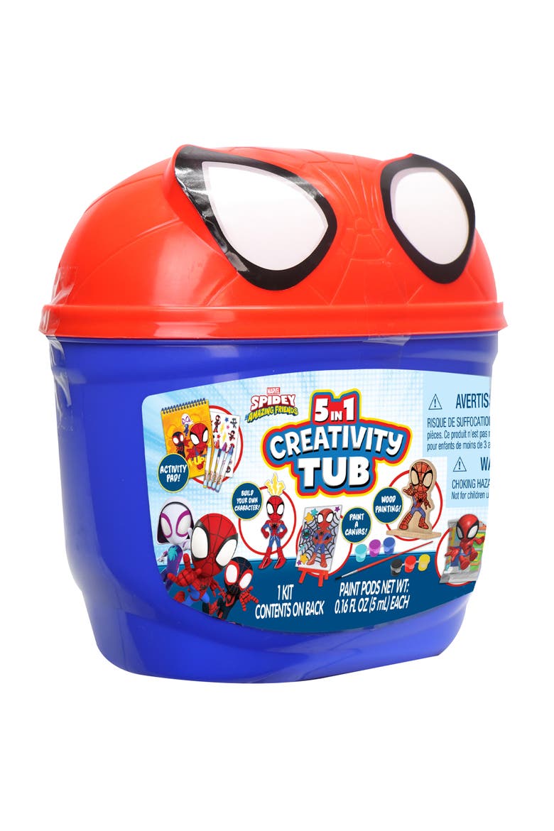 5 In 1 Creativity Tub Spidey & His Amazing Friends Ages 3+, Alternate, color, Multicolored