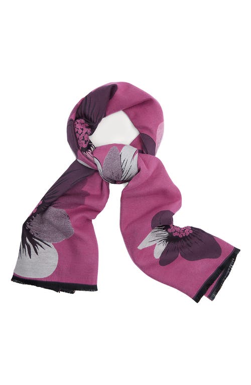 Saachi Floral Reversible Scarf In Yellow