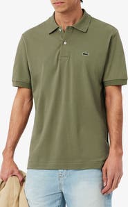 Lacoste Essentials Classic Fit Cotton Blend Piqué Polo