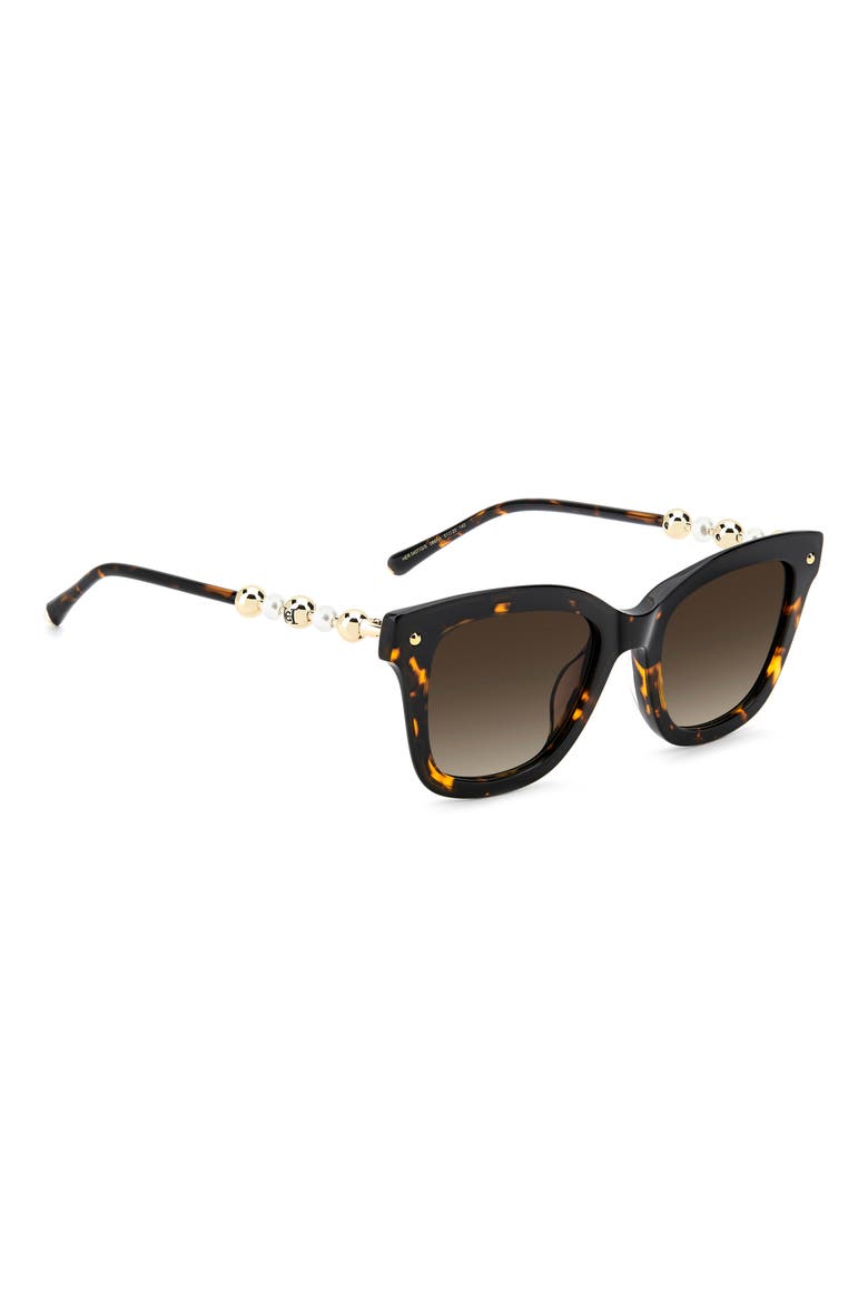 HER 0407/G/S 51mm Gradient Rectangular Sunglasses, Alternate, color, HAVANA/ BROWN SF