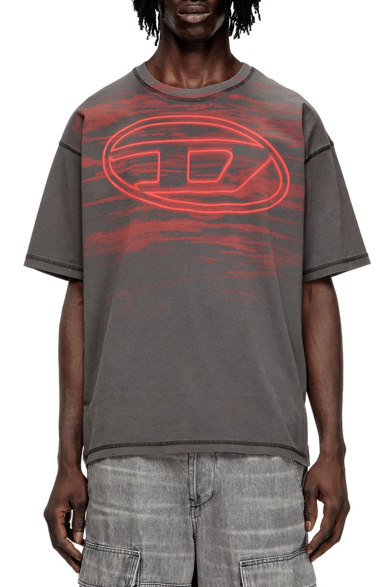 T-Boxt-T5 Logo Cotton Graphic T-Shirt, Main, color, GRAVEL GREY